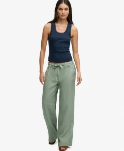 Linen Low Rise Pants