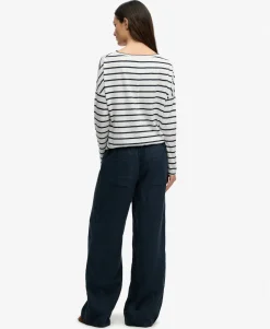 Linen Low Rise Pants