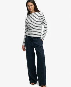 Linen Low Rise Pants