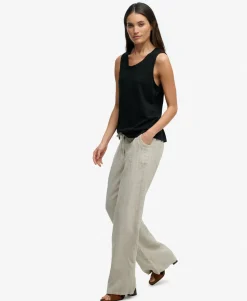Linen Low Rise Pants