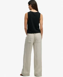Linen Low Rise Pants