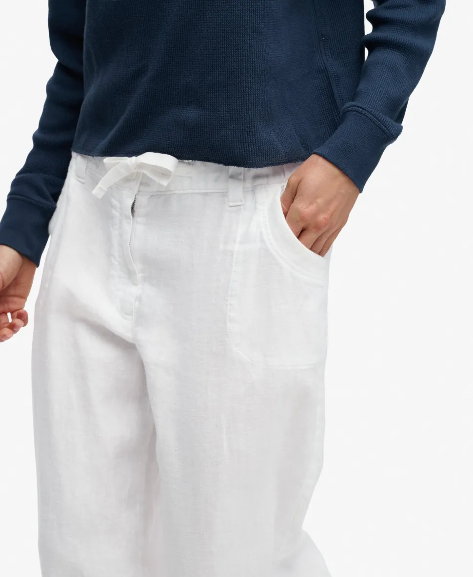Linen Low Rise Pants