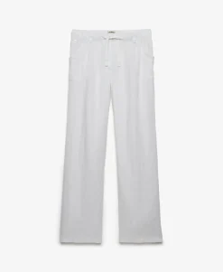 Linen Low Rise Pants