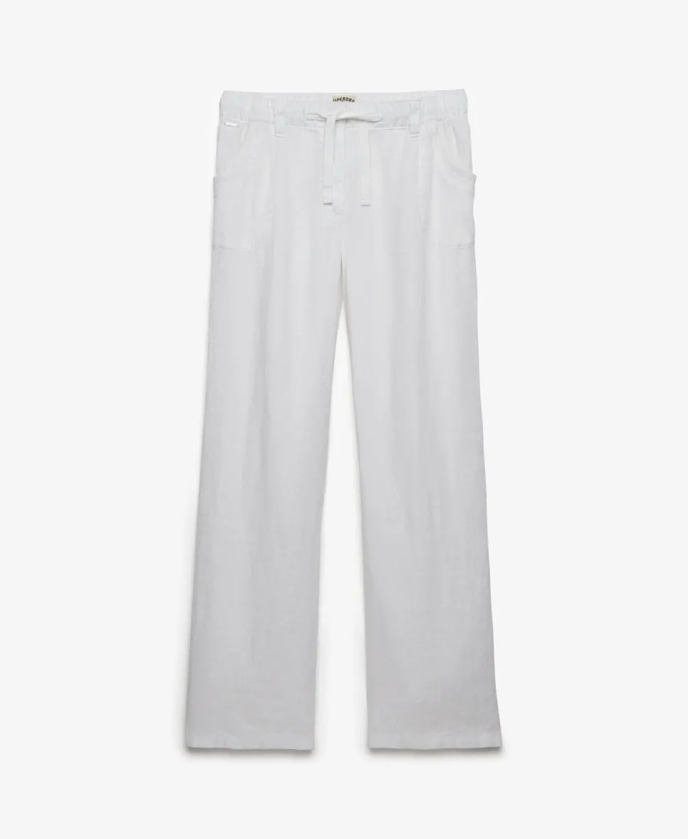 Linen Low Rise Pants