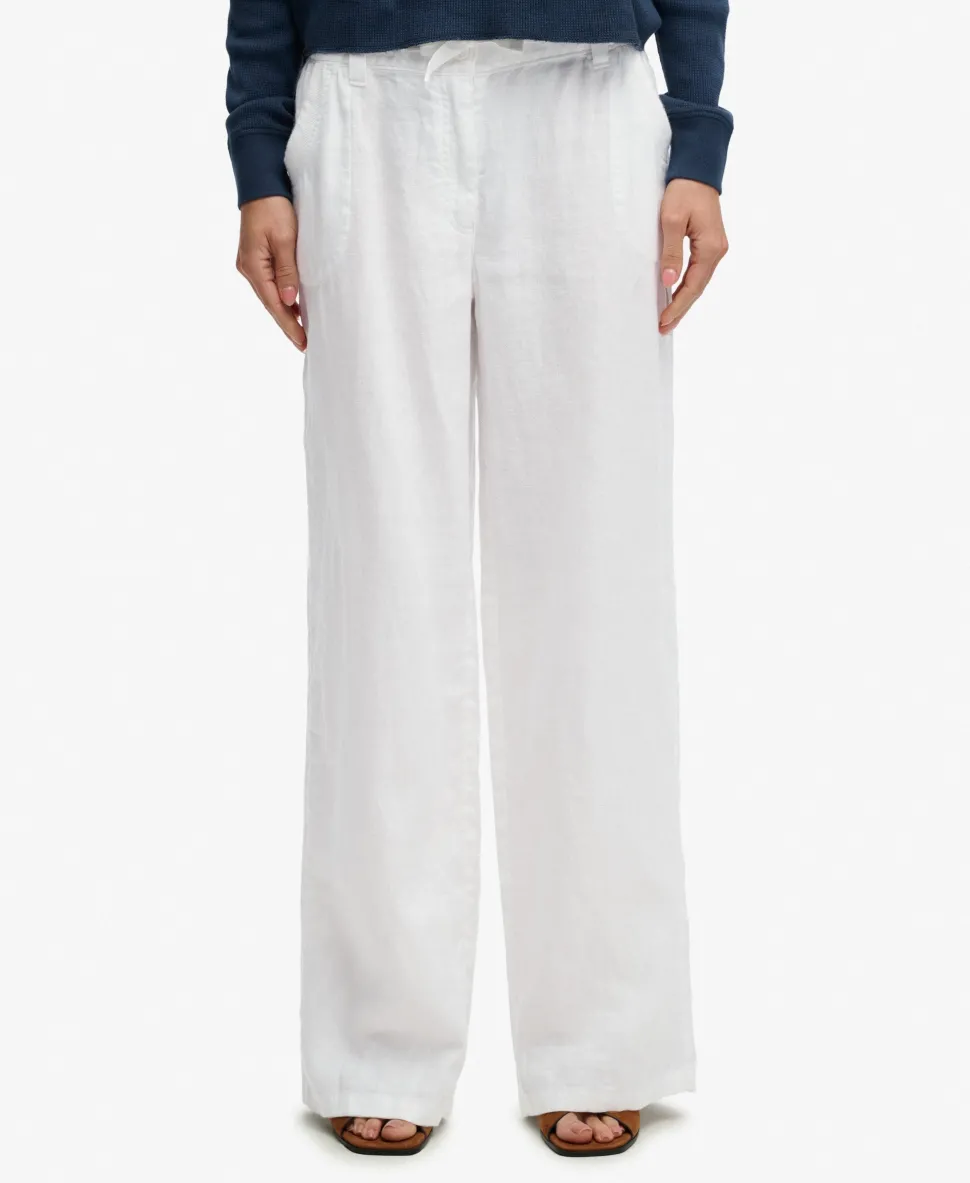 Linen Low Rise Pants