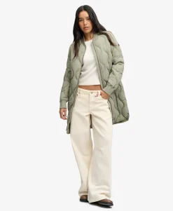 Longline Onion Quilt Liner Jacket