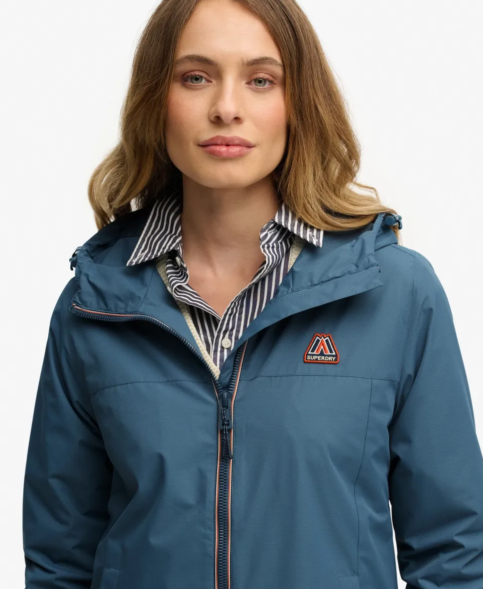 Longline Tri Coloured Windbreaker Jacket