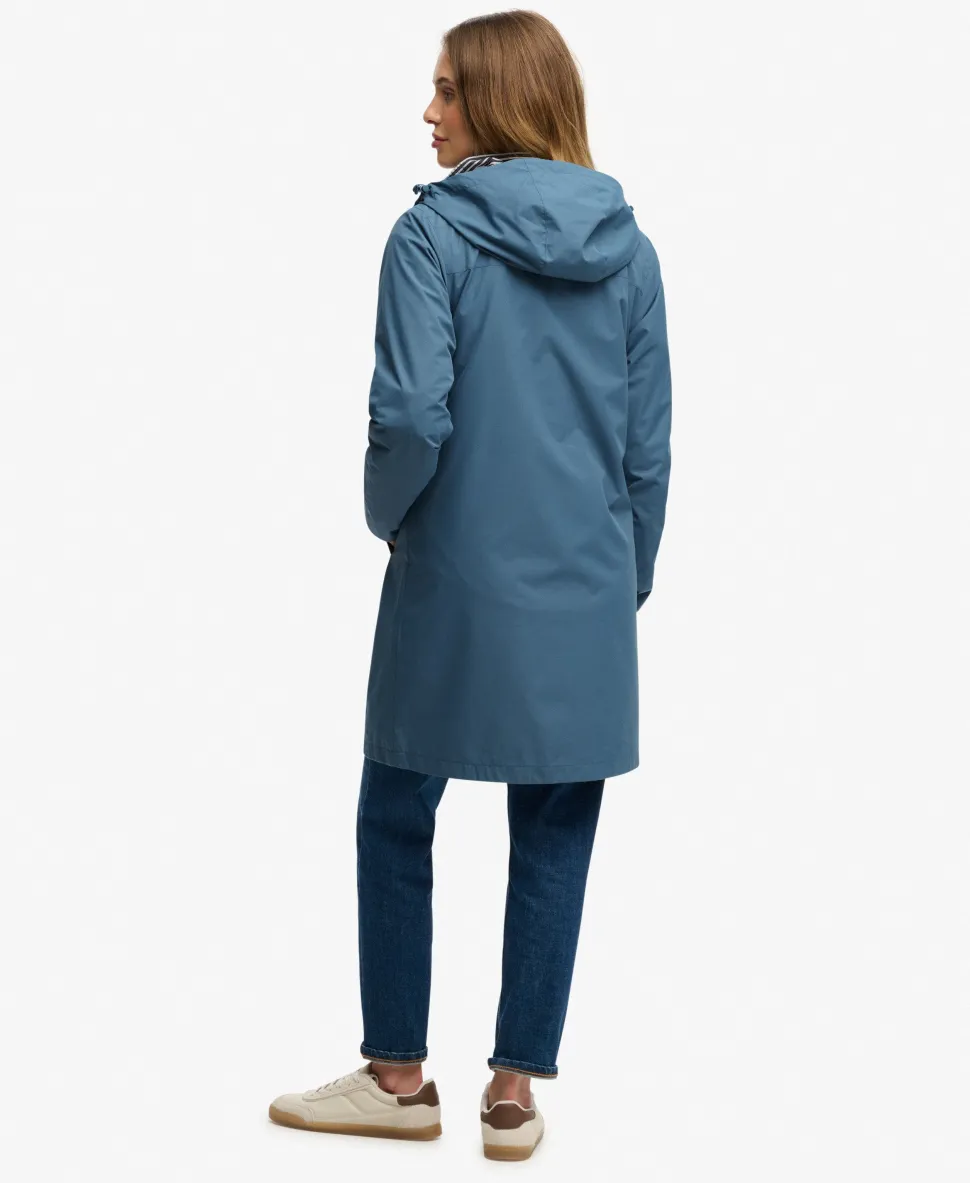 Longline Tri Coloured Windbreaker Jacket