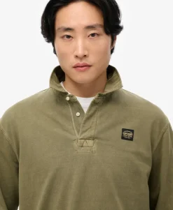 Long Sleeved Contrast Stitch Rugby Shirt