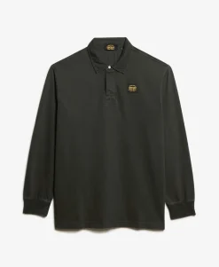Long Sleeved Contrast Stitch Rugby Shirt