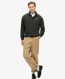 Long Sleeved Contrast Stitch Rugby Shirt