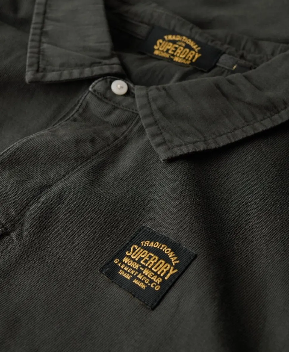 Long Sleeved Contrast Stitch Rugby Shirt