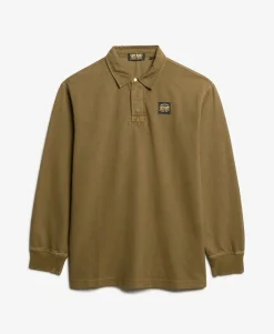 Long Sleeved Contrast Stitch Rugby Shirt