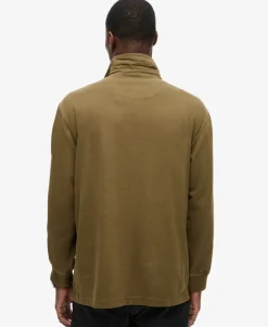 Long Sleeved Contrast Stitch Rugby Shirt