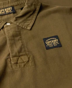 Long Sleeved Contrast Stitch Rugby Shirt
