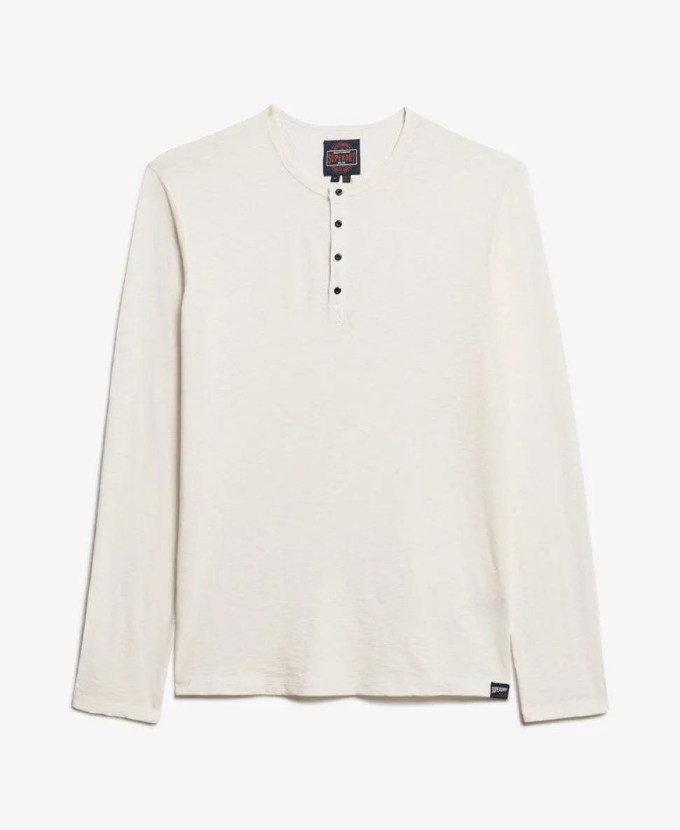 Long Sleeved Jersey Henley Top