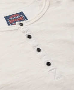 Long Sleeved Jersey Henley Top