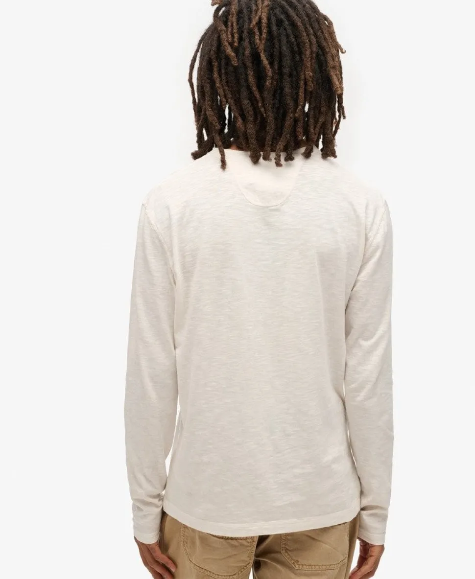 Long Sleeved Jersey Henley Top