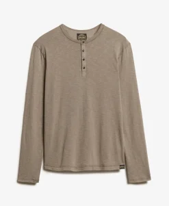 Long Sleeved Jersey Henley Top