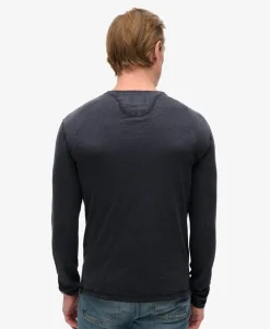 Long Sleeved Jersey Henley Top