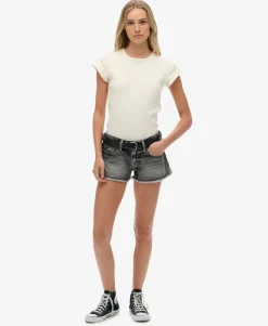 Low Rise Denim Hot Shorts