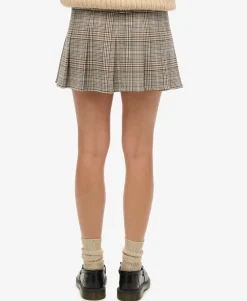 Low Rise Pleated Mini Skirt