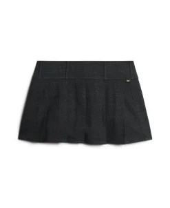 Low Rise Pleated Mini Skirt