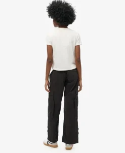 Low Rise Wide Leg Cargo Pants