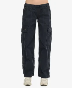 Low Rise Wide Leg Cargo Pants