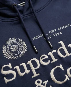 Luxe Casual Embroidered Relaxed Hoodie