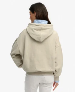 Luxe Casual Embroidered Relaxed Hoodie