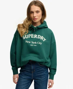Luxe Casual Embroidered Relaxed Hoodie
