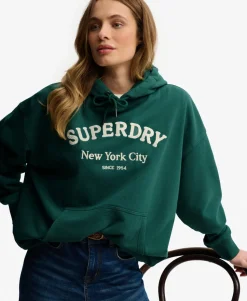 Luxe Casual Embroidered Relaxed Hoodie