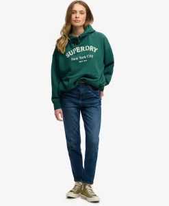 Luxe Casual Embroidered Relaxed Hoodie