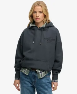 Luxe Casual Embroidered Relaxed Hoodie