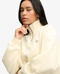 Luxe Casual Half Zip Sweatshirt