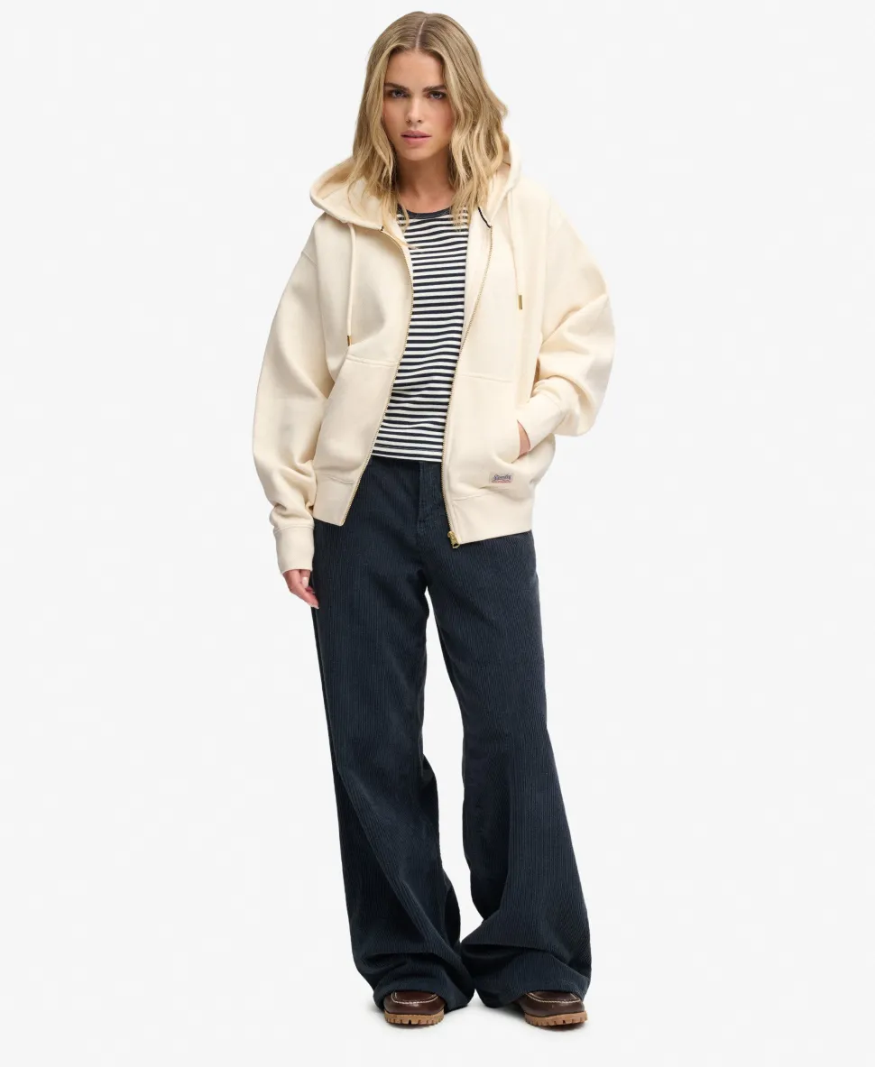 Luxe Casual Zip Hoodie