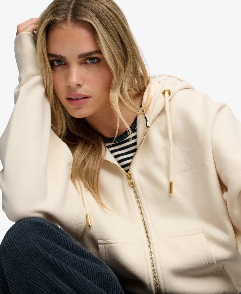 Luxe Casual Zip Hoodie
