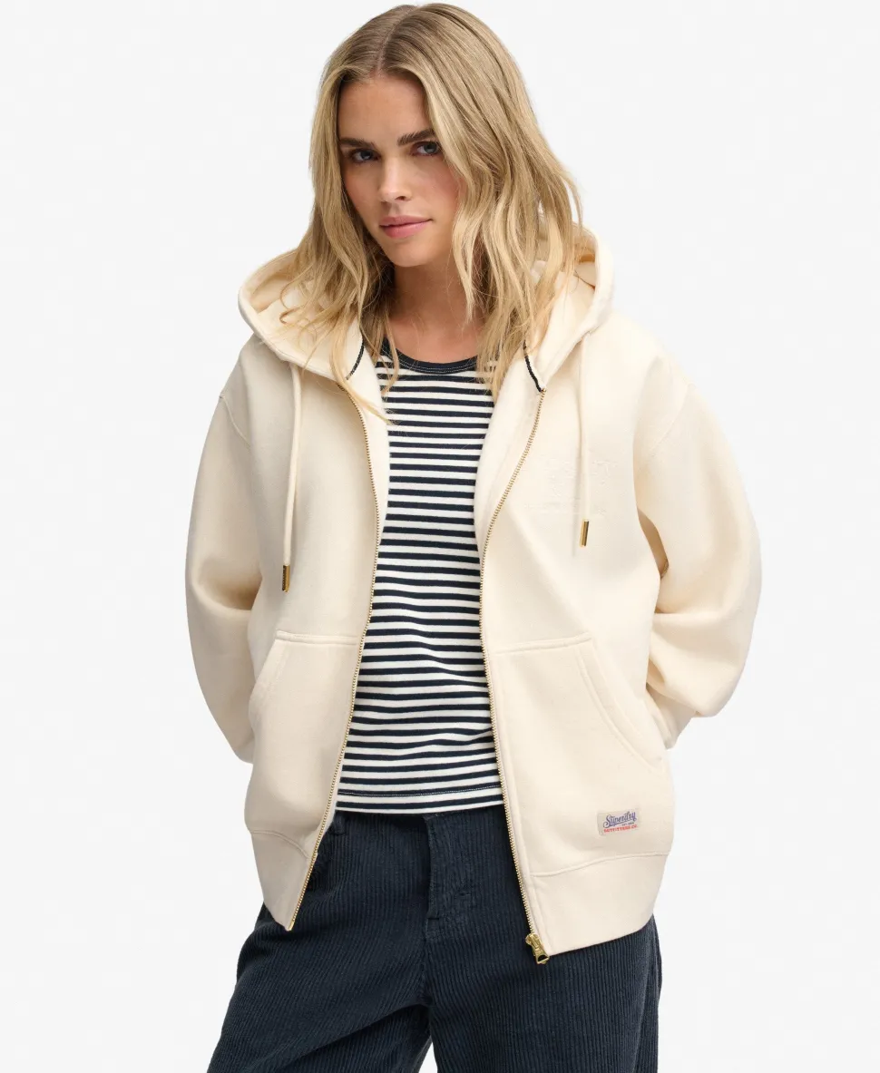 Luxe Casual Zip Hoodie