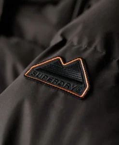 Microfibre Longline Puffer Coat