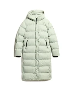 Microfibre Longline Puffer Coat