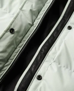 Microfibre Longline Puffer Coat