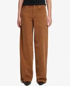 Mid Rise Baggy Corduroy Trousers