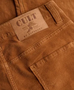 Mid Rise Baggy Corduroy Trousers