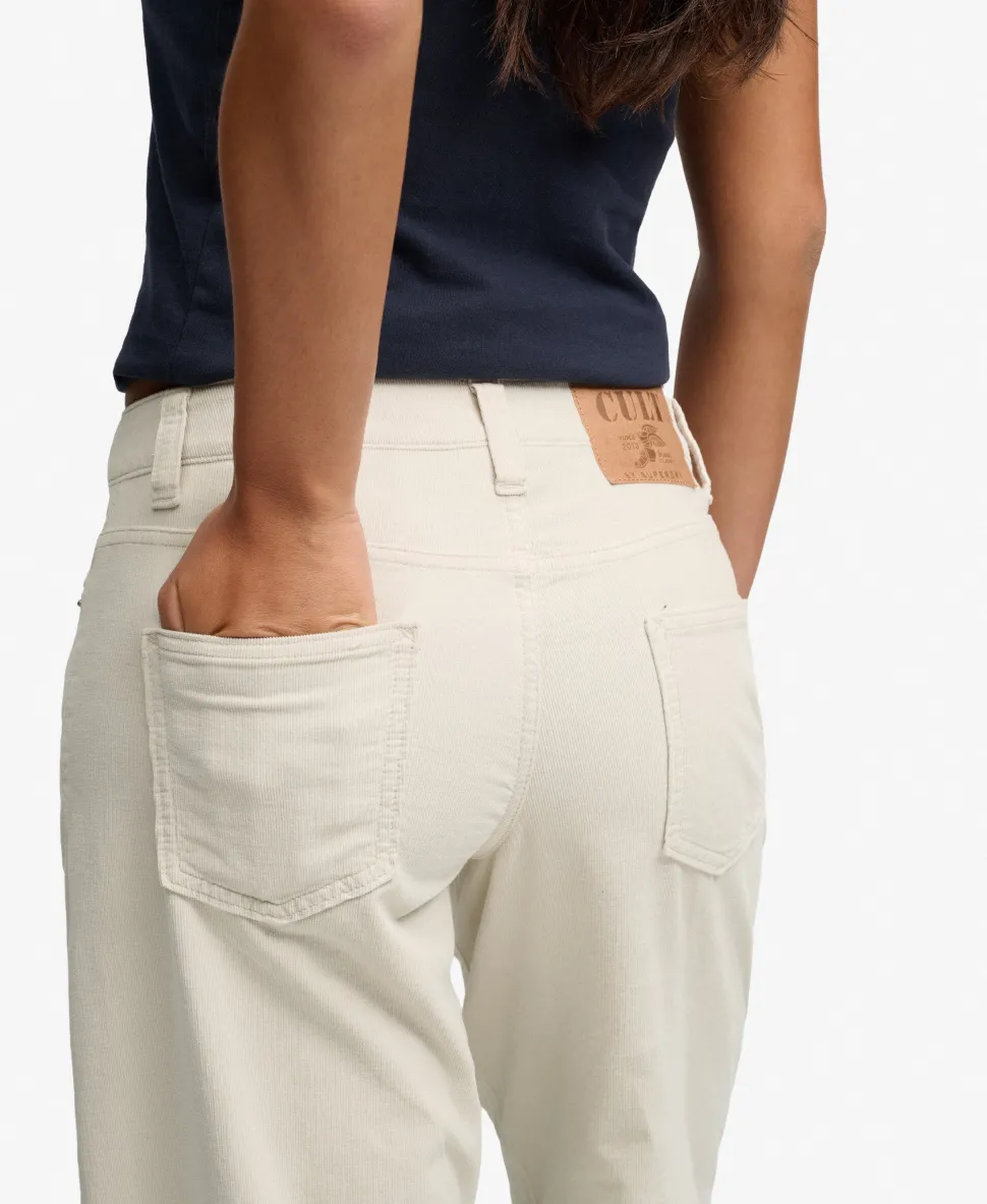 Mid Rise Baggy Corduroy Trousers