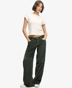 Mid Rise Baggy Jumbo Cord Pants
