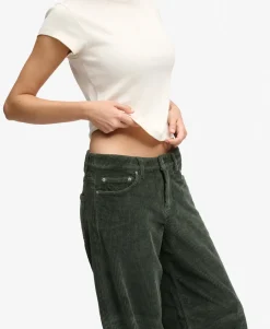 Mid Rise Baggy Jumbo Cord Pants