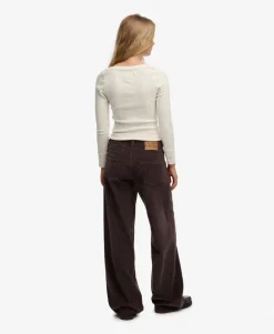 Mid Rise Baggy Jumbo Cord Pants