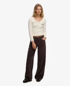 Mid Rise Baggy Jumbo Cord Pants