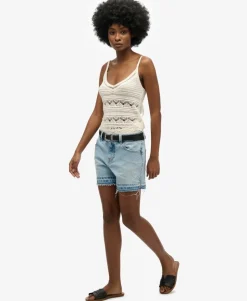 Mid Rise Cut Off Shorts